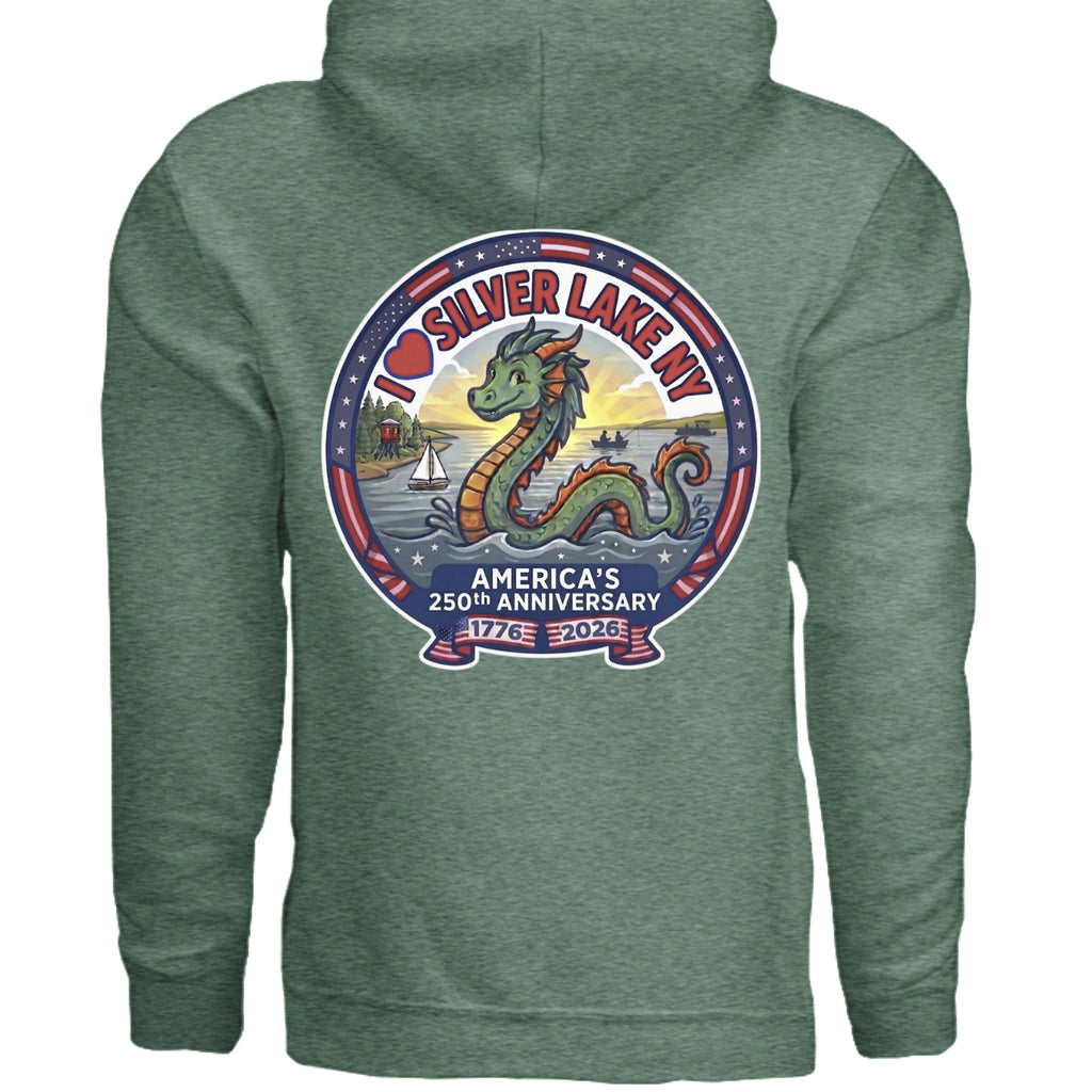 Heather Sport Dark Green - G185 - BACK