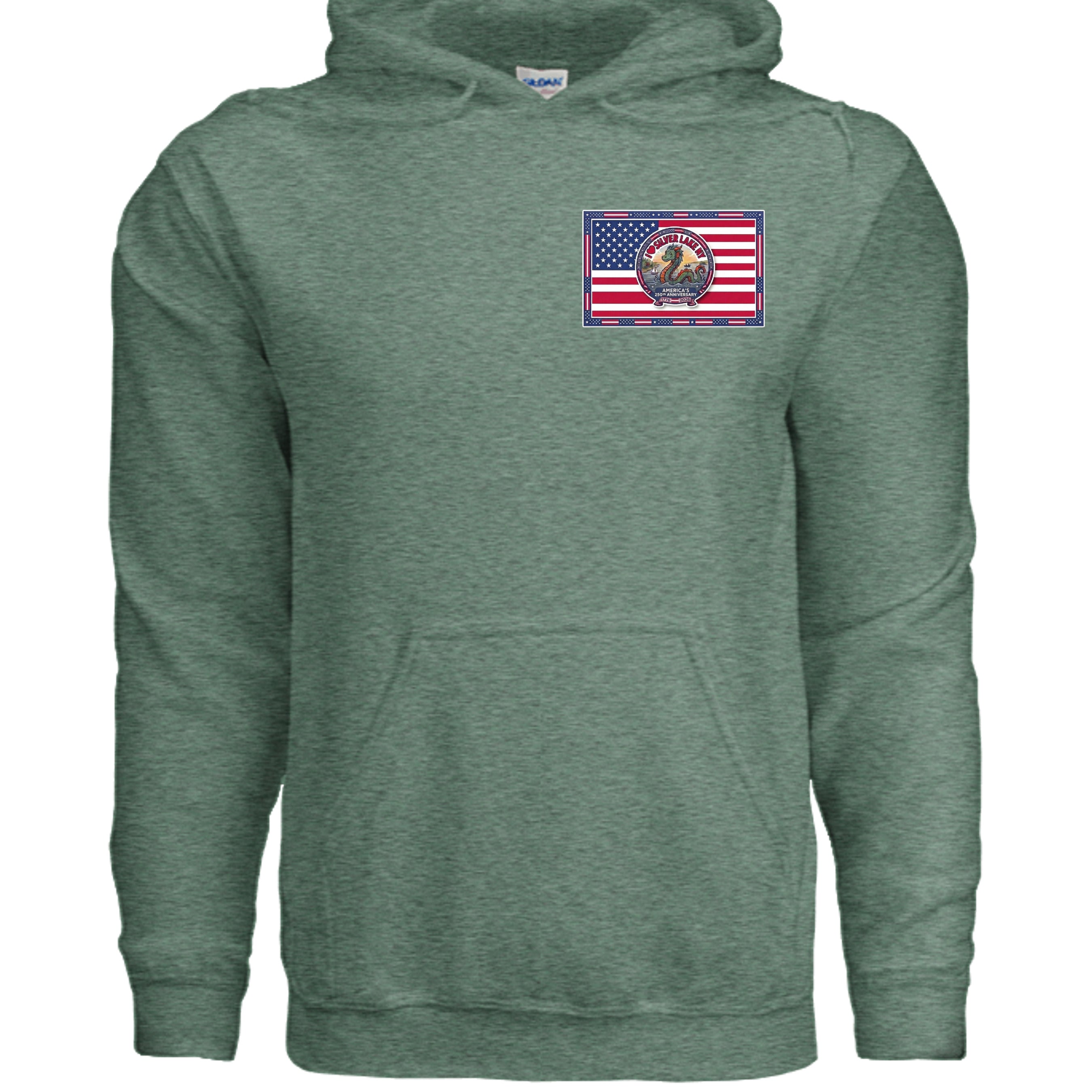 Heather Sport Dark Green - G185 - FRONT